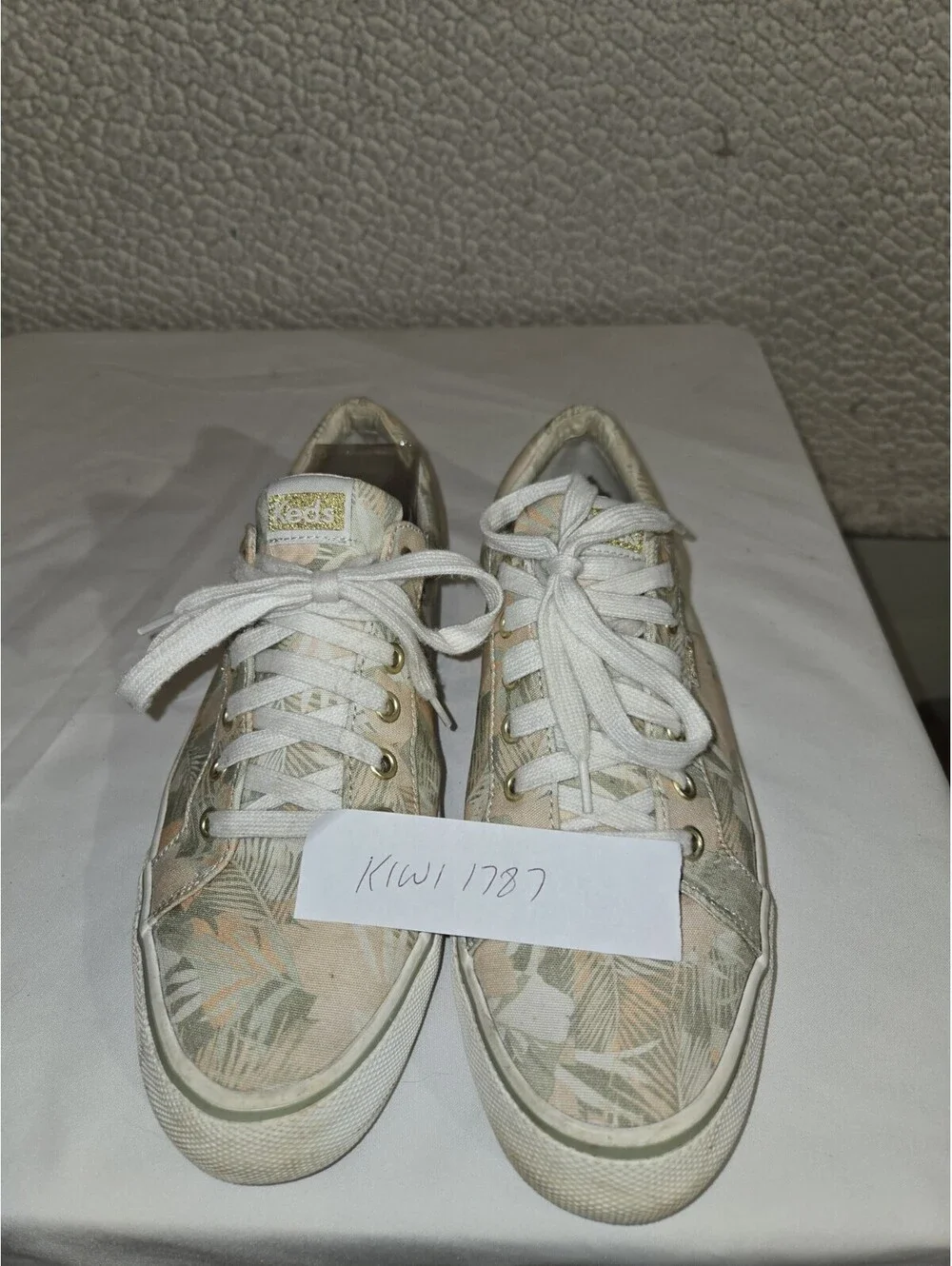 Keds Women's Sz 9.5 WF65973 Tropical Palm Print Coastal Cruise Vacation